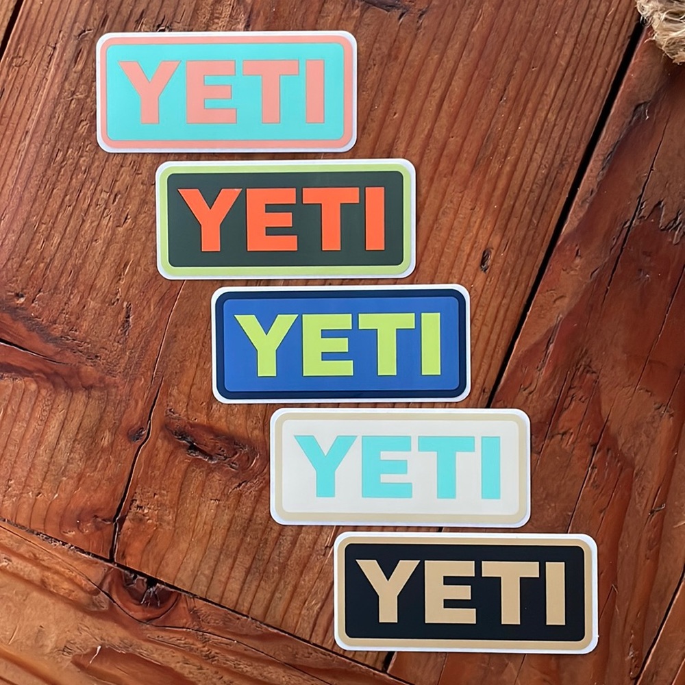 YETI COOLER stickers (5 pack)